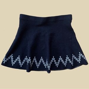 Y2K Candies Black and White Mini Sweater Skirt